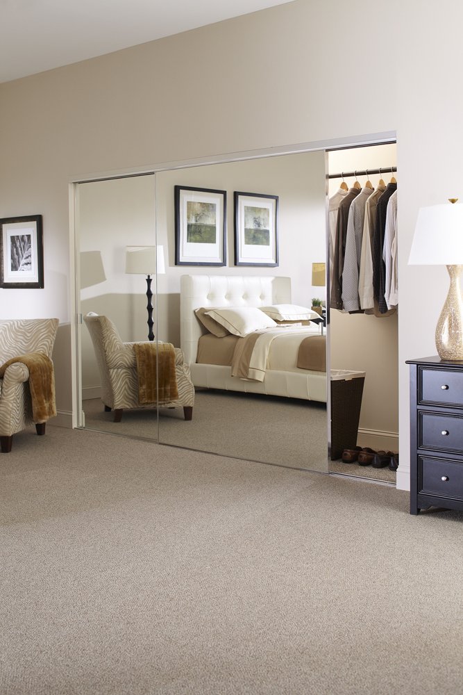 Large 2-panel sliding closet door.